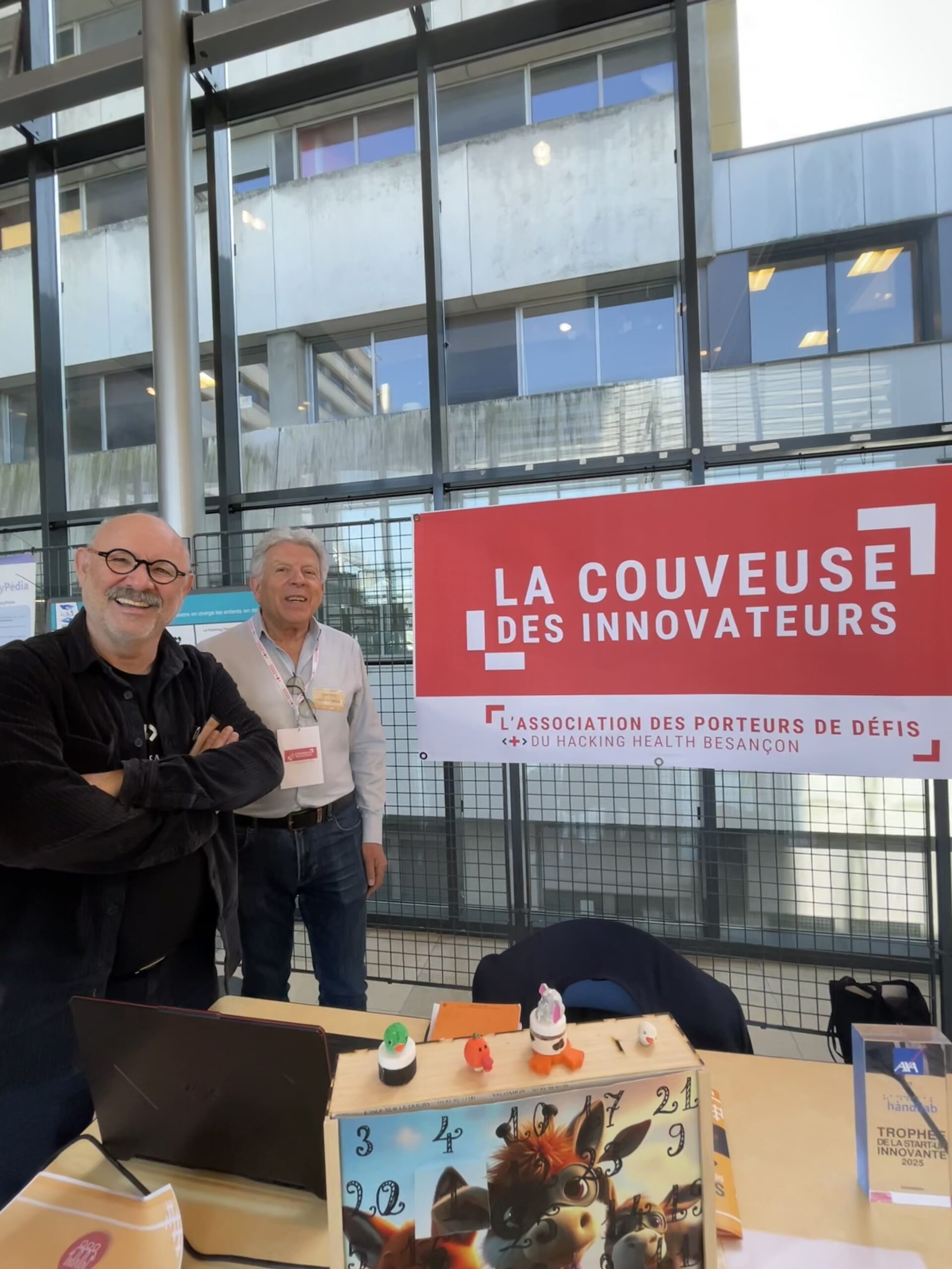 Christophe Dollet et Jean-Marc Bideaud (Président de l'association)